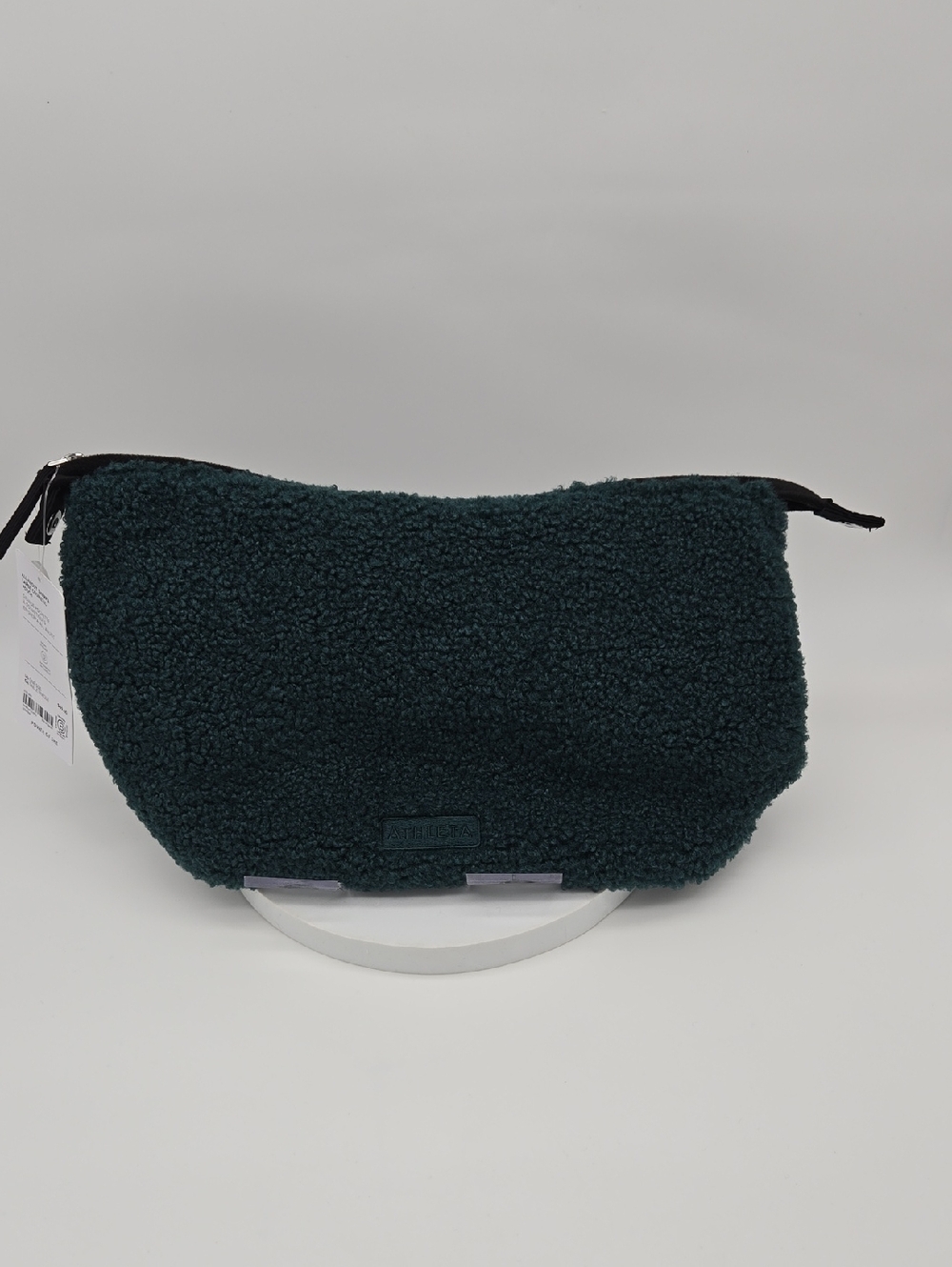 Athleta Blue Green Sherpa Travel Cosmetic Pouch